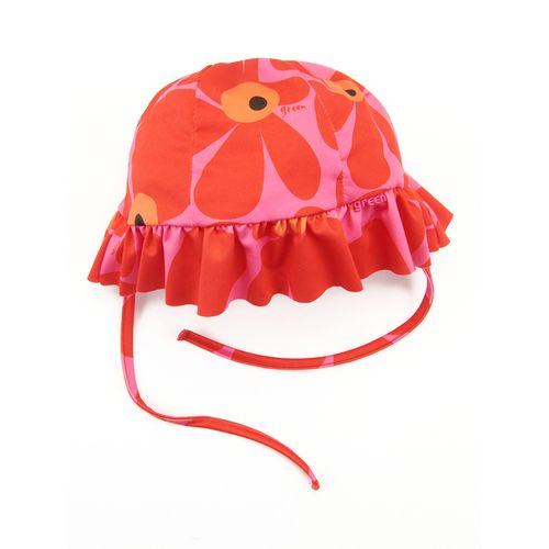 Chapéu Bebê Power Flower Vermelho