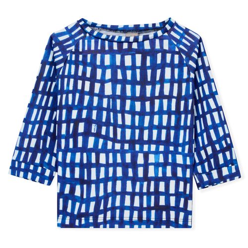 Camiseta Bebê Green UV Manga Longa Azul Royal