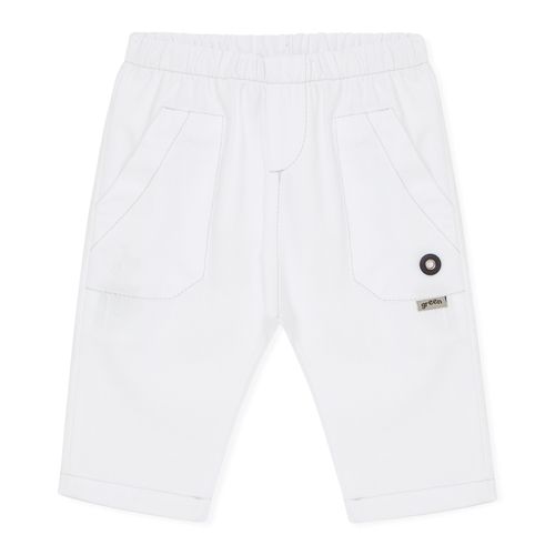 Calça Bebê Sarja Branca