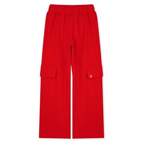 Calça Infantil Cargo Vermelha
