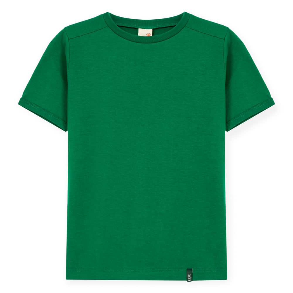 Camiseta Infantil Color Verde