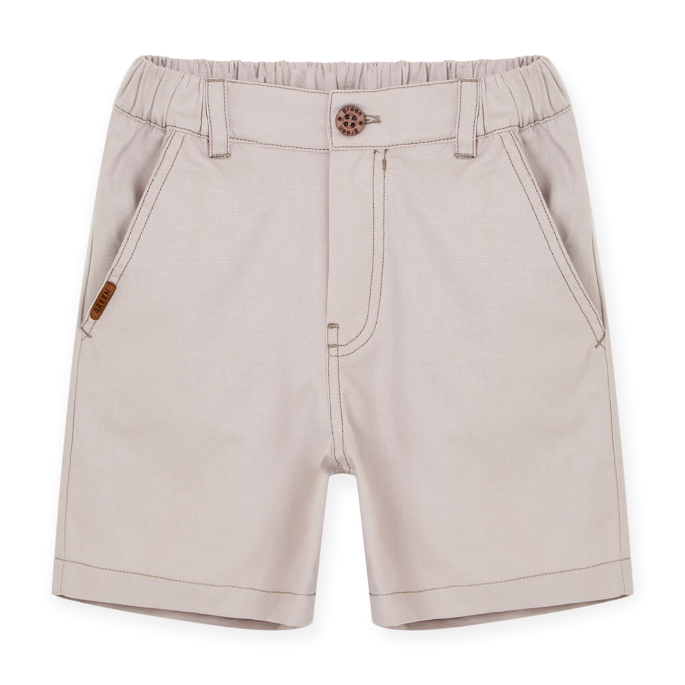 Bermuda Infantil Oxford Cinza