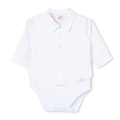 Body Bebê Camisa Batizado Branco