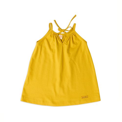 Vestido Bebê Amor Amarelo