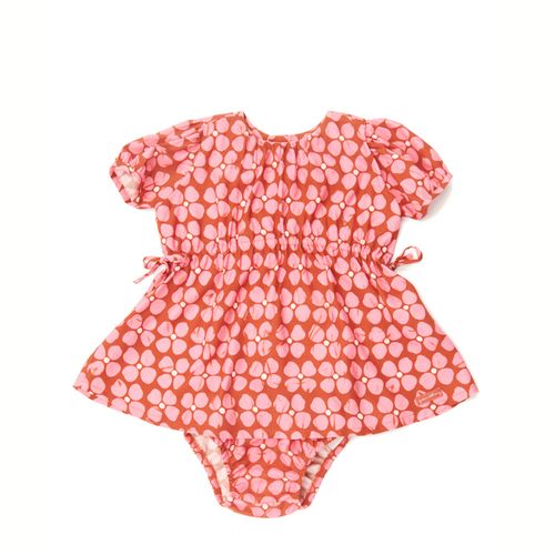 Vestido Bebê Trevo Encantado Vermelho
