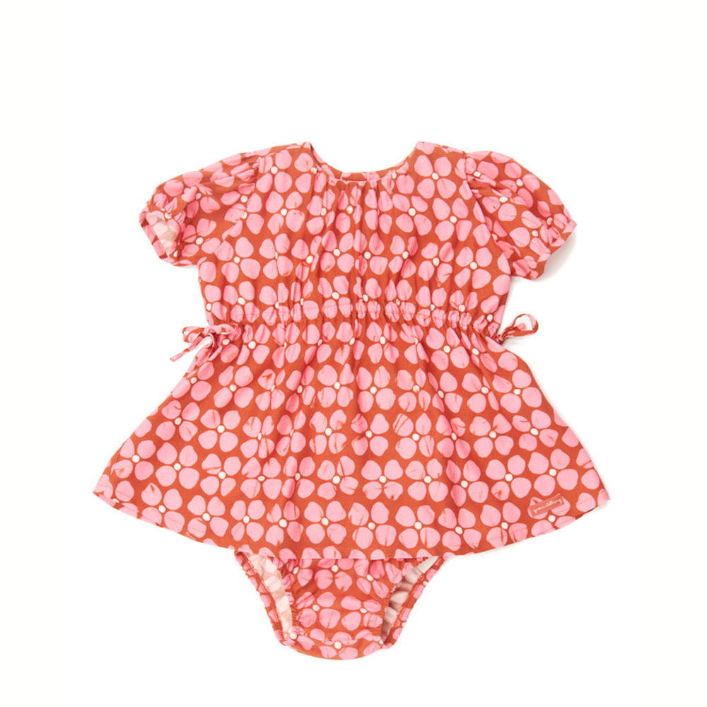 Vestido Bebê Trevo Encantado Vermelho