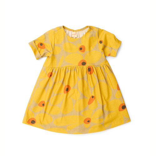 Vestido Toddler Flower Power Amarelo