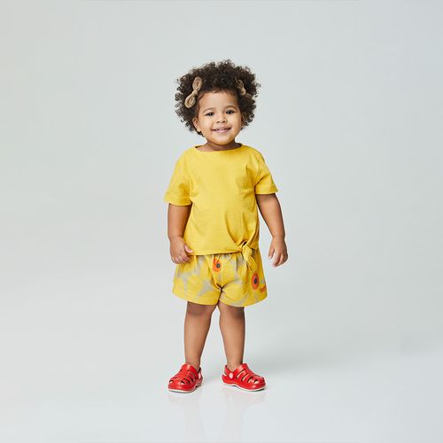Conjunto Toddler Flower Power Amarelo