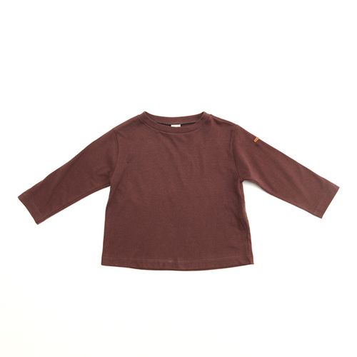 Camiseta Toddler Feel Manga Longa Marrom
