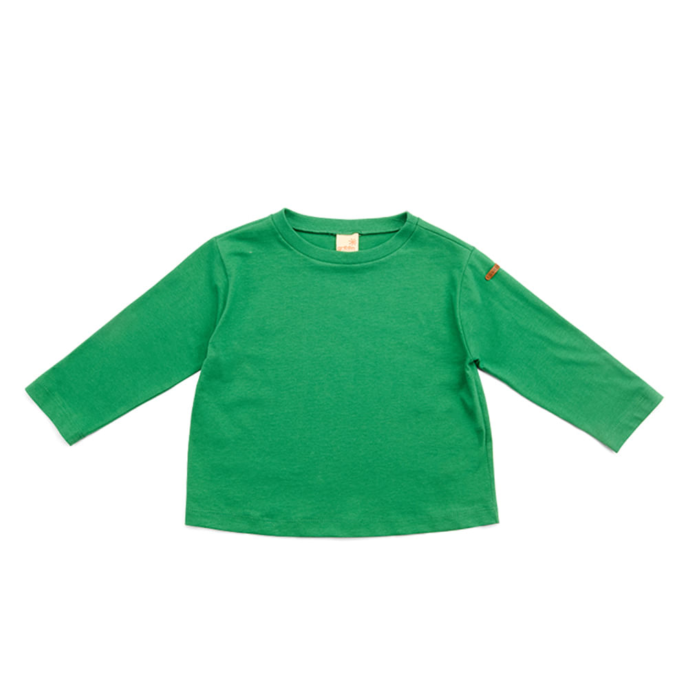 Camiseta Toddler Feel Manga Longa Verde