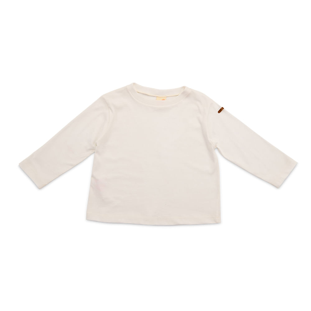 Camiseta Toddler Feel Manga Longa Off-White