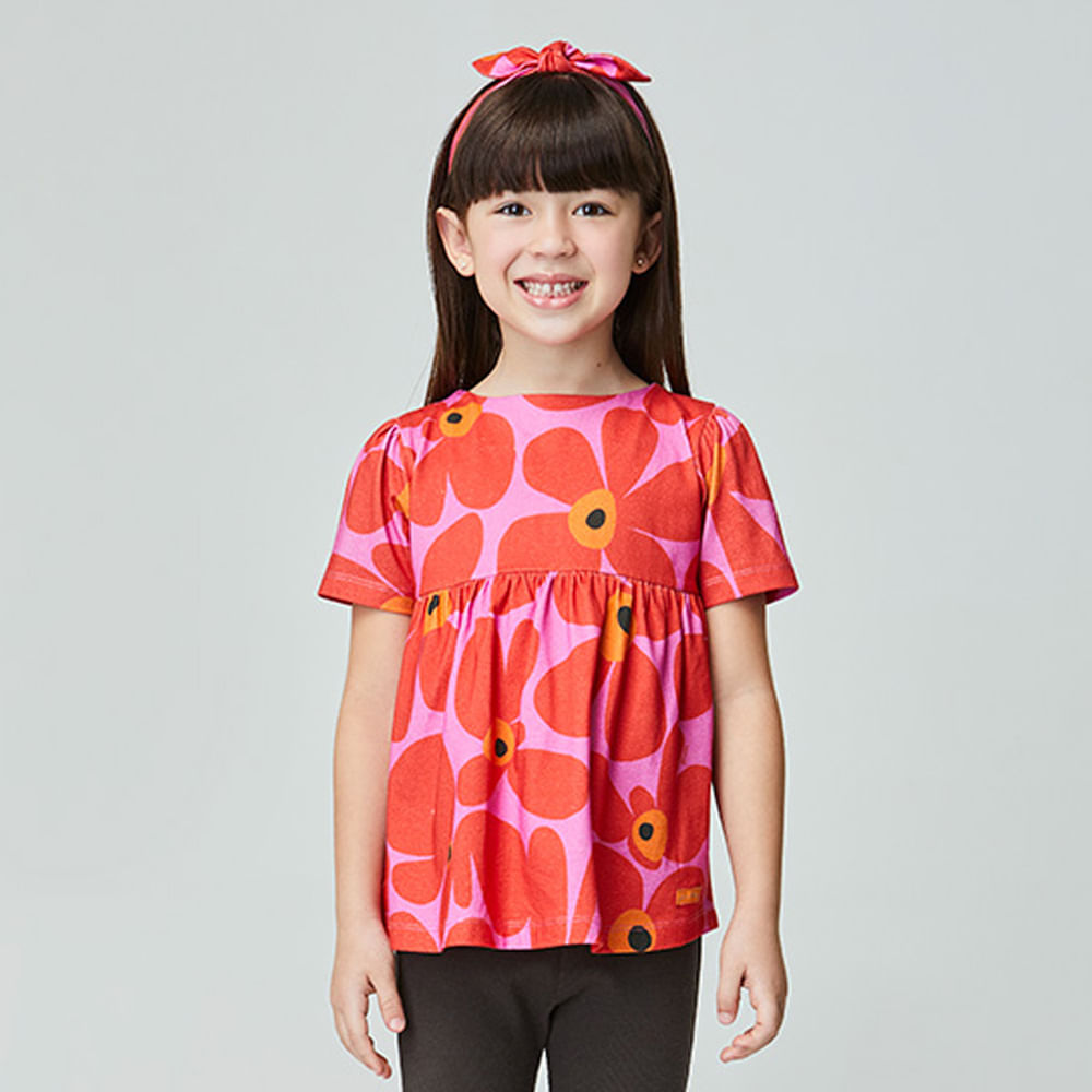 Bata Infantil Power Flower Vermelha