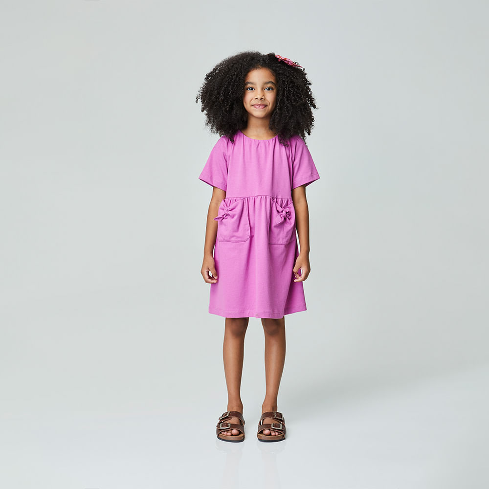 Vestido Infantil Amor Rosa