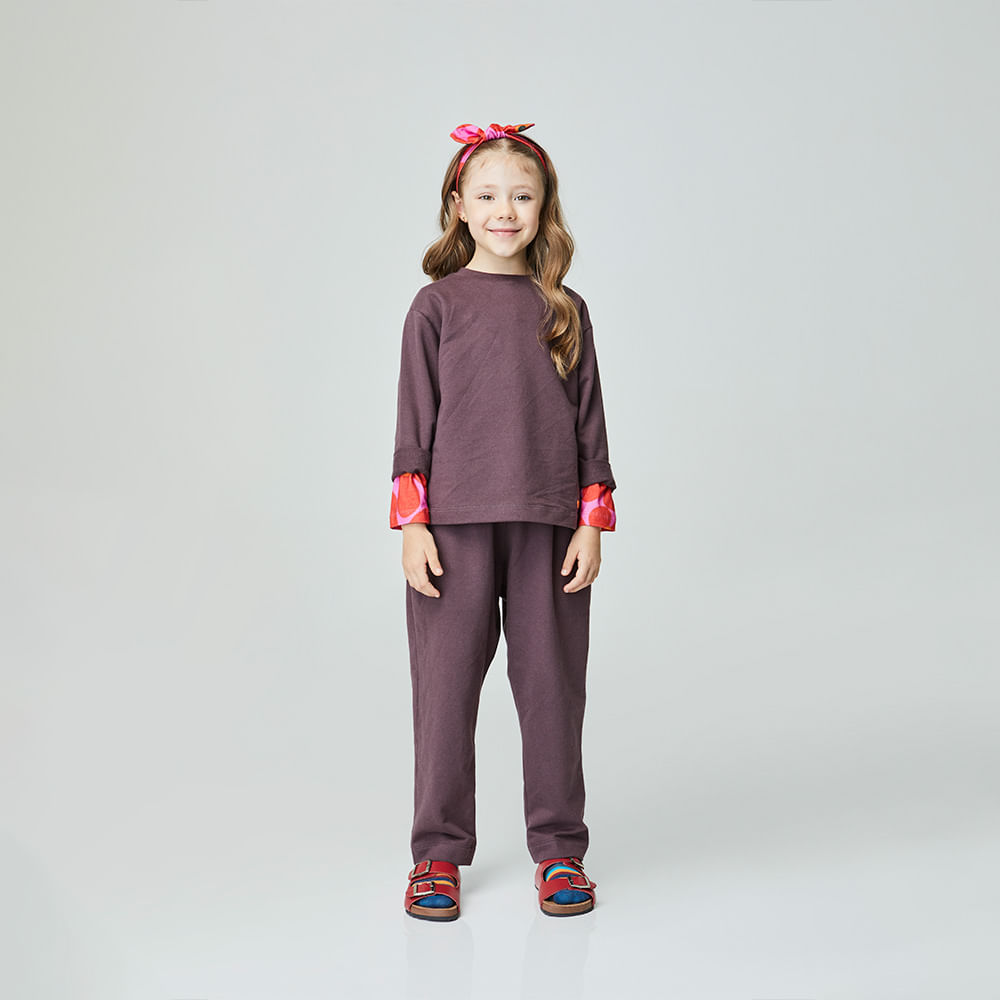 Conjunto Infantil Amor Marrom