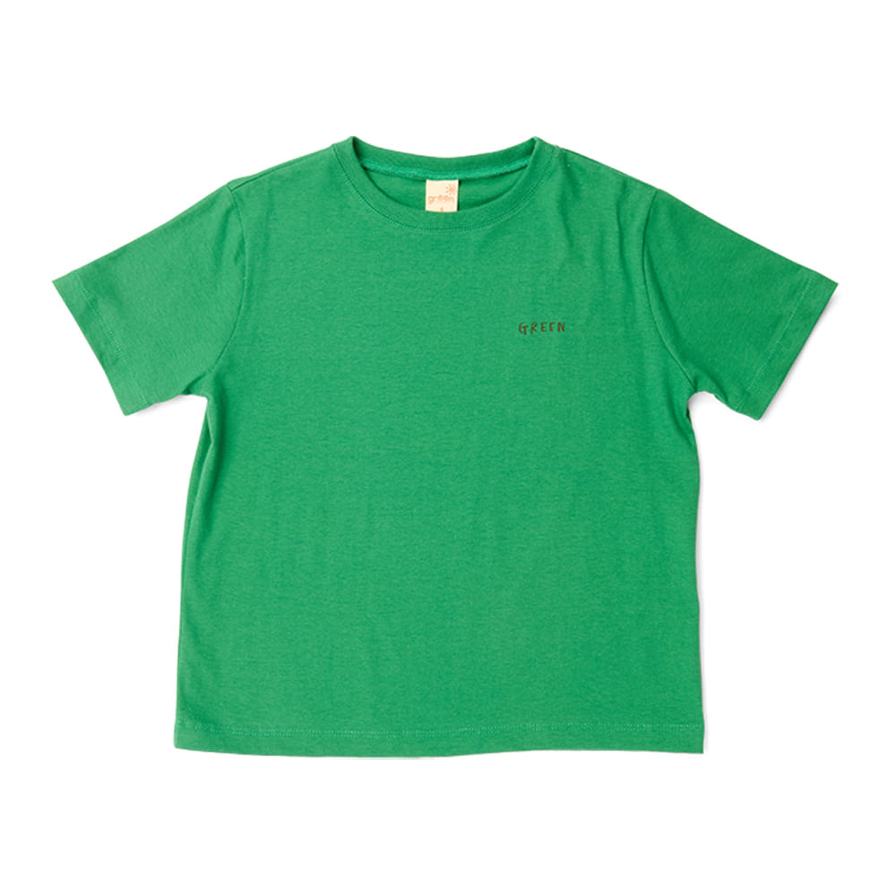 Camiseta Infantil Saturno Verde