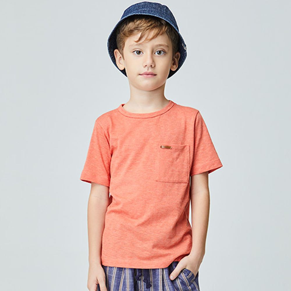 Camiseta Infantil Mix Laranja