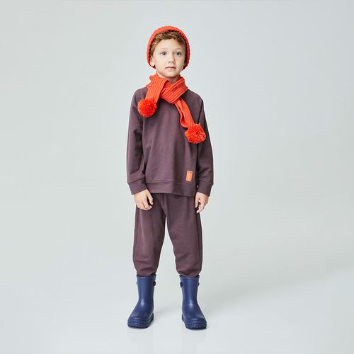 Conjunto Infantil GO Manga Longa Marrom