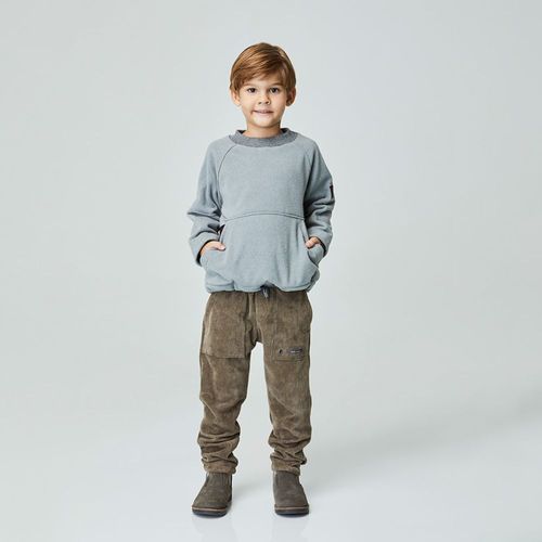 Calça Infantil Plush Cotelê Marrom