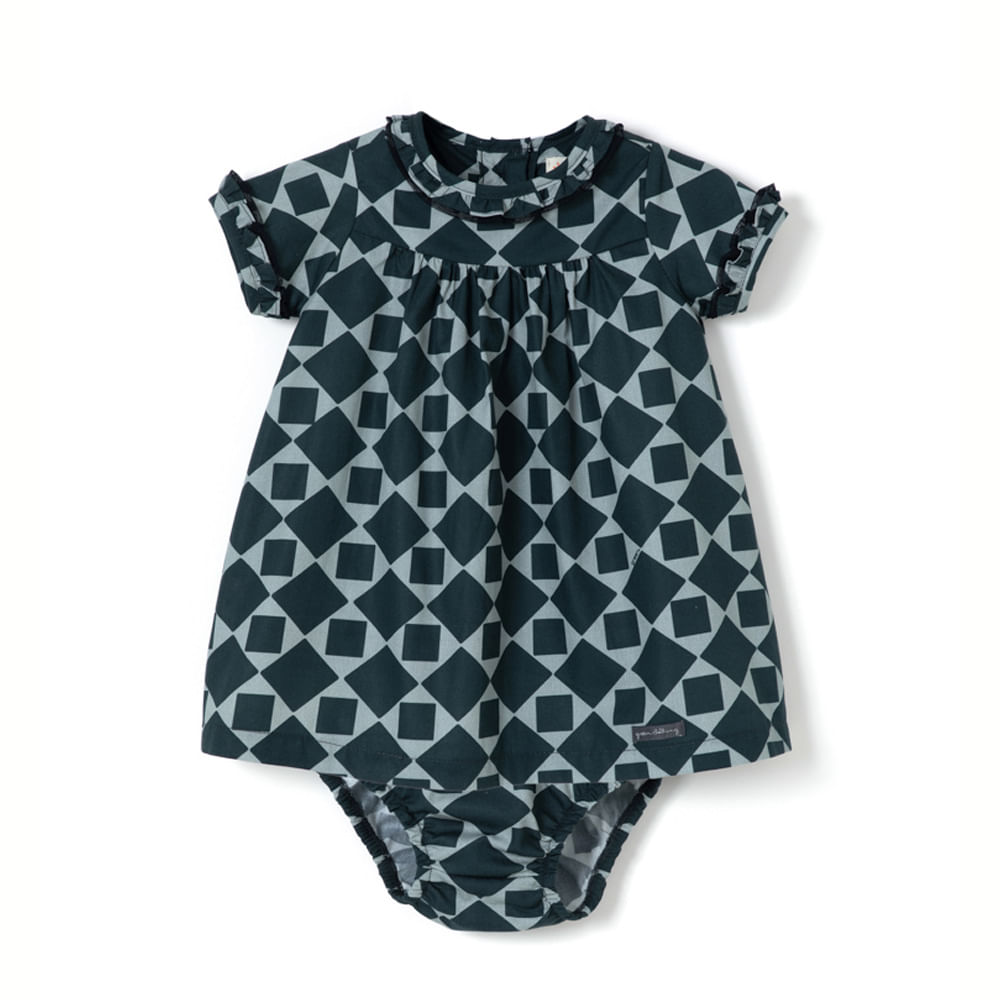 Vestido Bebê Memórias Chumbo