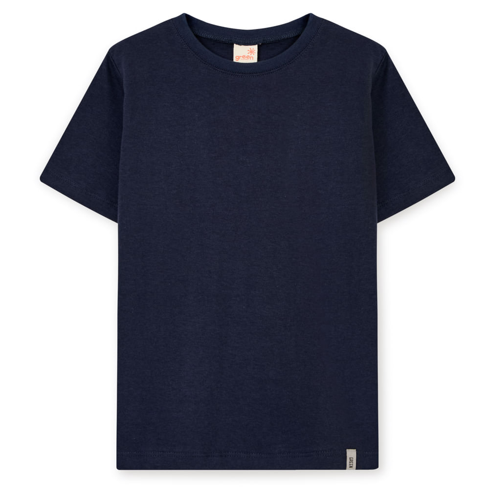 Camiseta Infantil Básica Azul