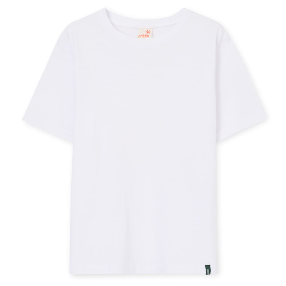Camiseta Infantil Básica Branca