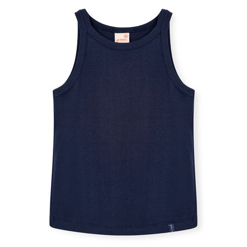 Regata Infantil Menina Básica Azul Escuro