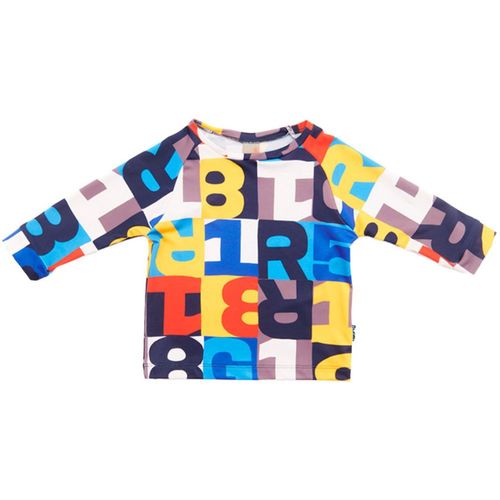 Camiseta Bebê Green UV Manga Longa Azul
