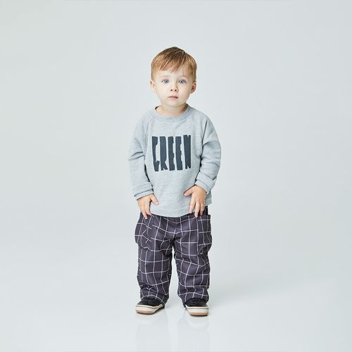 Conjunto Toddler Line Manga Longa Cinza