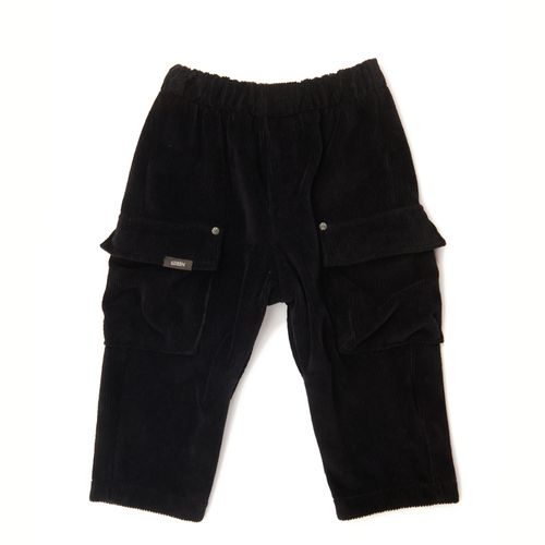 Calça Toddler Cargo Plush Cotelê Cinza