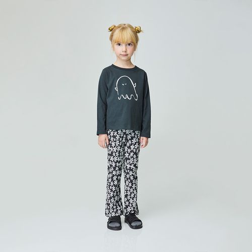 Calça Infantil Floressência Chumbo