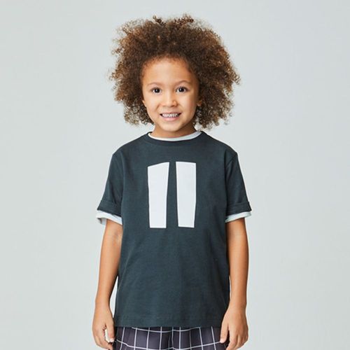 Camiseta Infantil Pause Chumbo