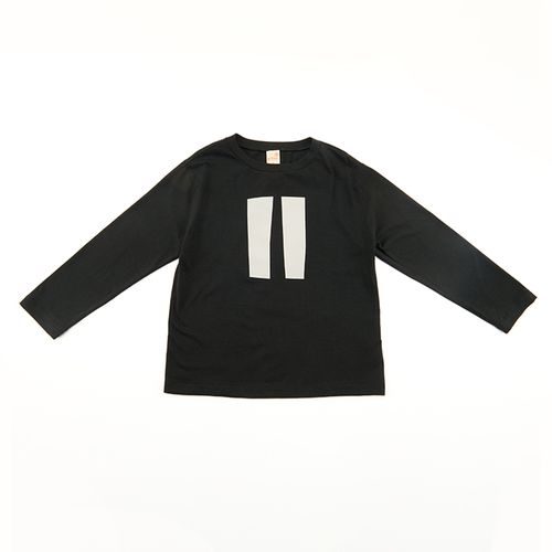 Camiseta Infantil Pause Manga Longa Chumbo