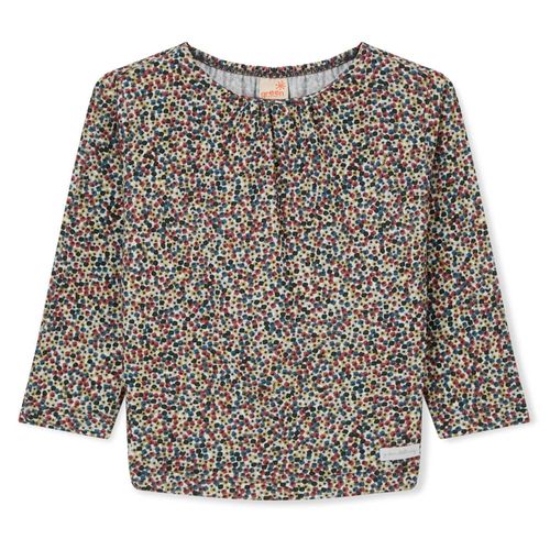 Blusa Toddler Estampada Manga Longa Caqui