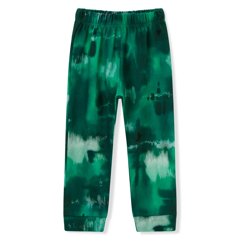 Calça Infantil Moti Estampada Verde