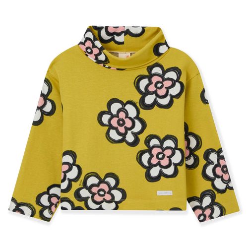 Blusão Infantil Estampado Manga Longa Amarelo