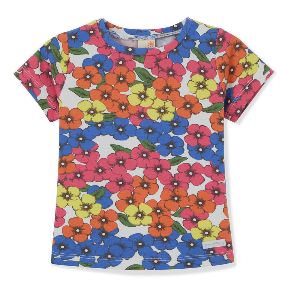 Camiseta Infantil Cotton Rosa