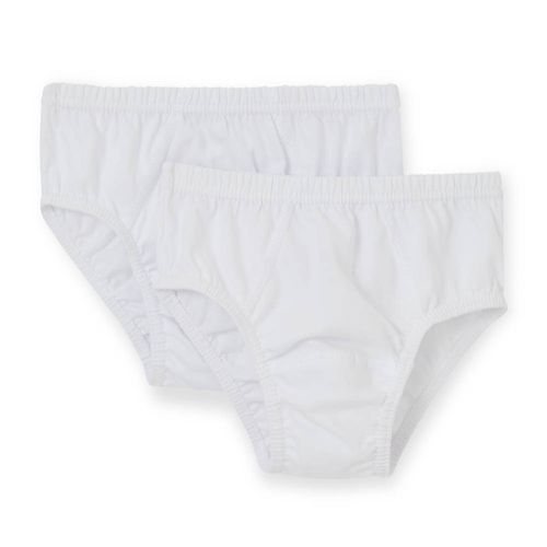 Kit Cueca Slip Infantil Branca