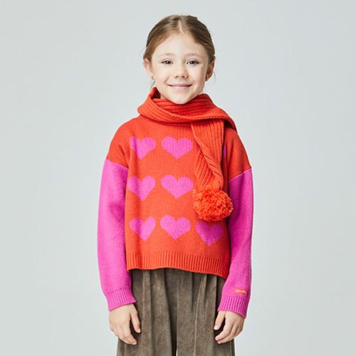 Blusa Infantil Coração Vermelho