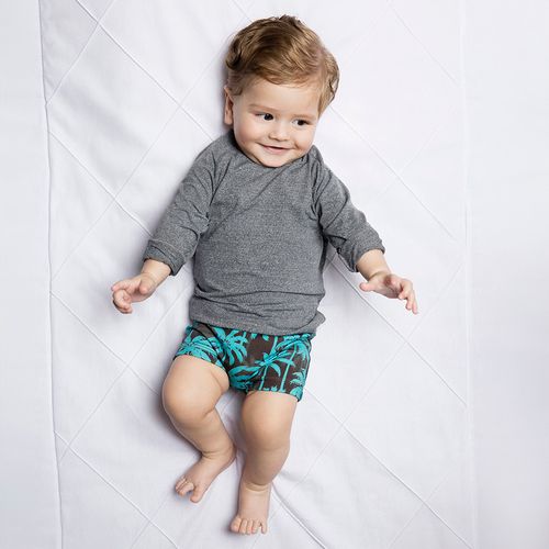 Sunga Bebê Menino Green Azul Turquesa