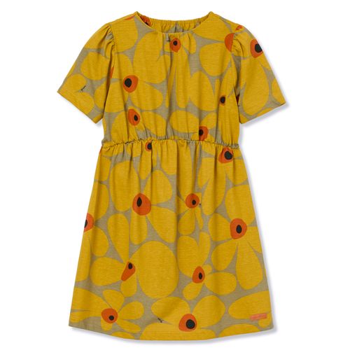 Vestido Infantil Power Flower Amarelo