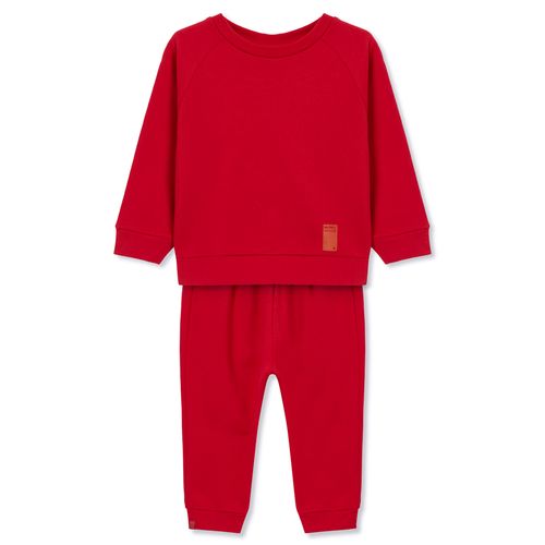 Conjunto Infantil GO Manga Longa Vermelho