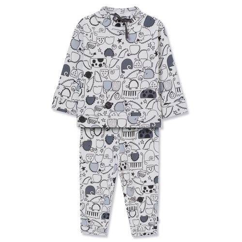 Conjunto Toddler Moti Estampado Off-White