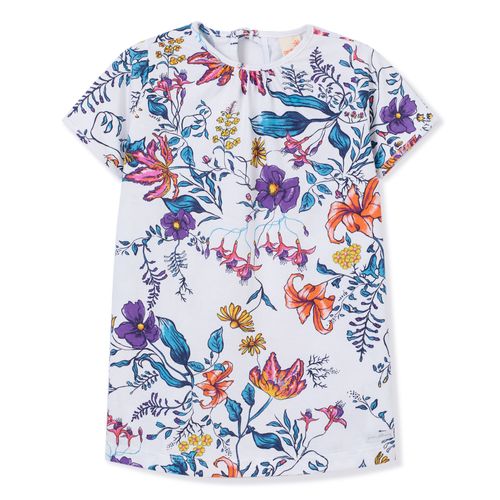 Vestido Toddler Estampado Off-White