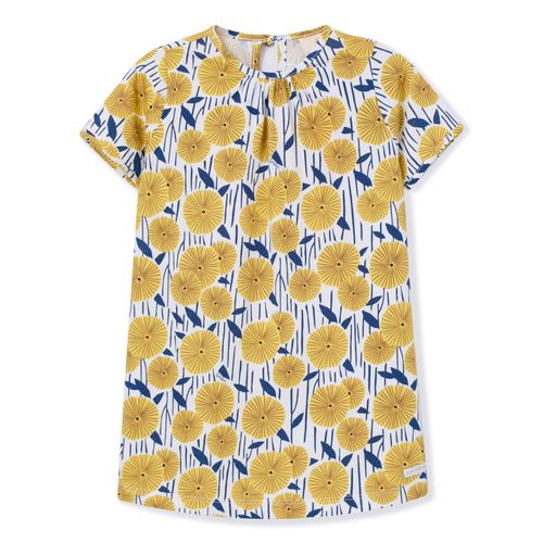 Vestido Toddler Estampado Amarelo