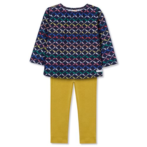 Conjunto Toddler Moletinho Manga Longa Azul