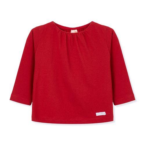 Blusa Toddler Básica Manga Longa Vermelha