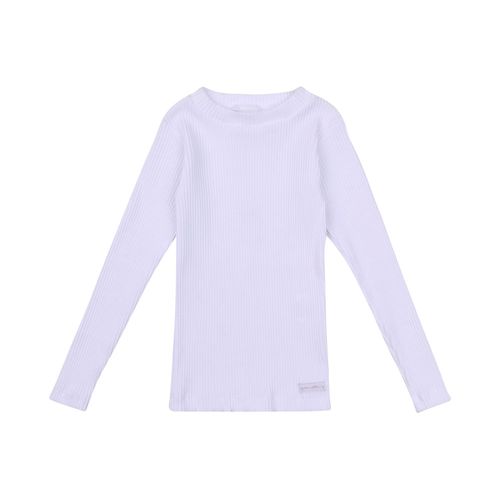 Blusa Infantil Plissada Manga Longa Off-White