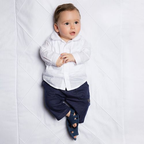 Body Camisa Bebê Menino Branco