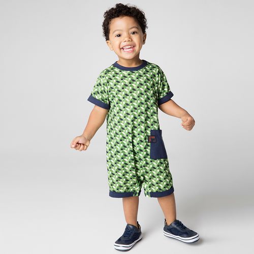 Macacão Toddler Menino Histórias Verde