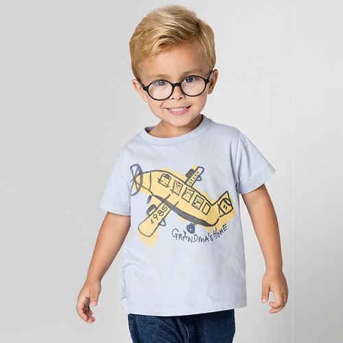 Camiseta Toddler Menino Family Trip Azul